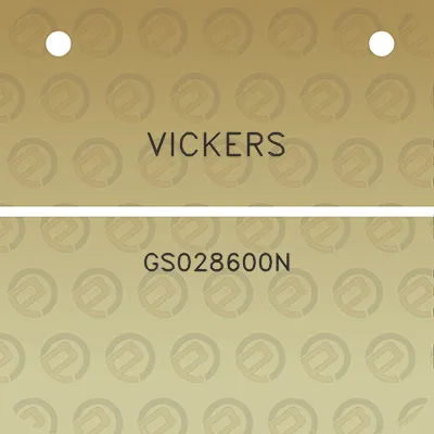 vickers-gs028600n