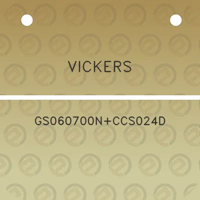 vickers-gs060700nccs024d