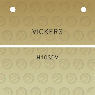 vickers-h10sdv