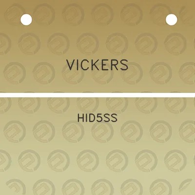 vickers-hid5ss