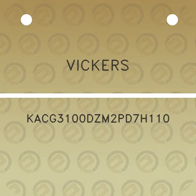 vickers-kacg3100dzm2pd7h110