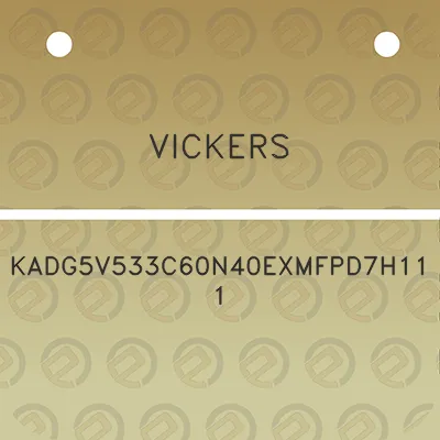 vickers-kadg5v533c60n40exmfpd7h111