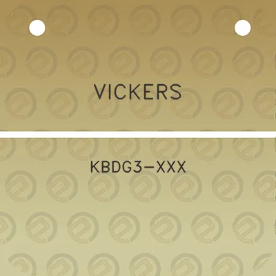 vickers-kbdg3-xxx