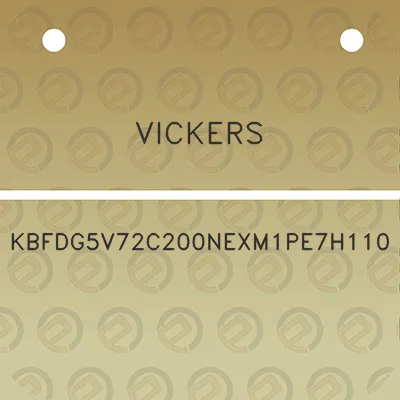 vickers-kbfdg5v72c200nexm1pe7h110