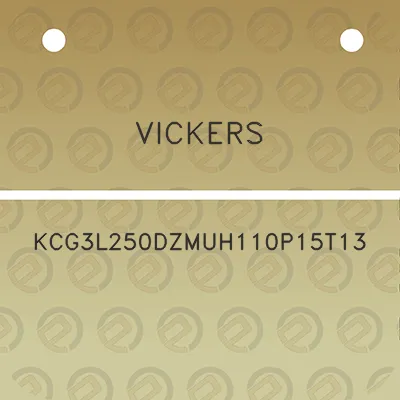 vickers-kcg3l250dzmuh110p15t13