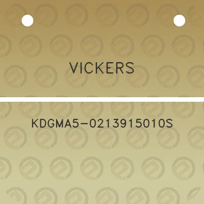 vickers-kdgma5-0213915010s