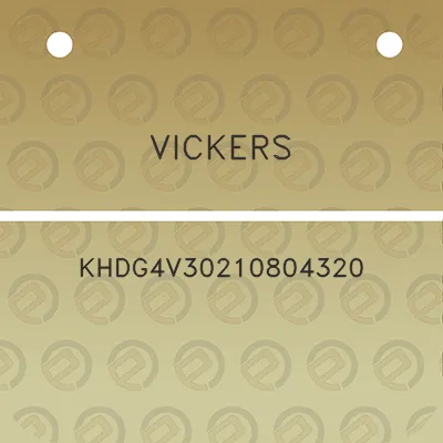 vickers-khdg4v30210804320