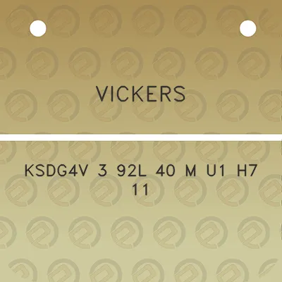 vickers-ksdg4v-3-92l-40-m-u1-h7-11