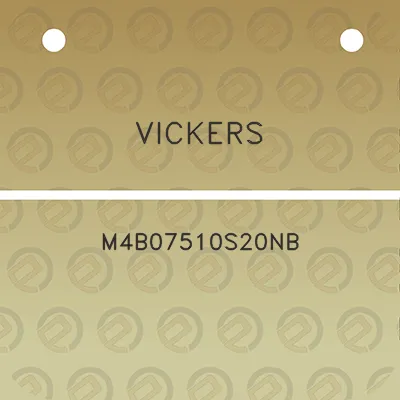 vickers-m4b07510s20nb