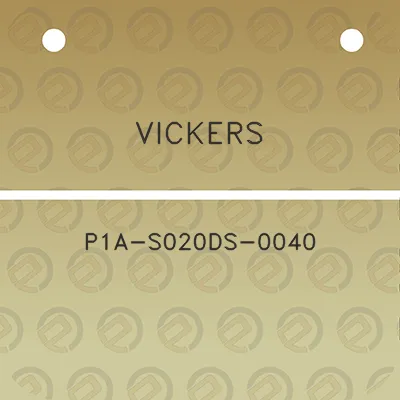 vickers-p1a-s020ds-0040