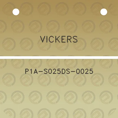 vickers-p1a-s025ds-0025