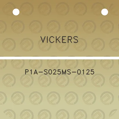 vickers-p1a-s025ms-0125