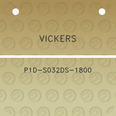 vickers-p1d-s032ds-1800