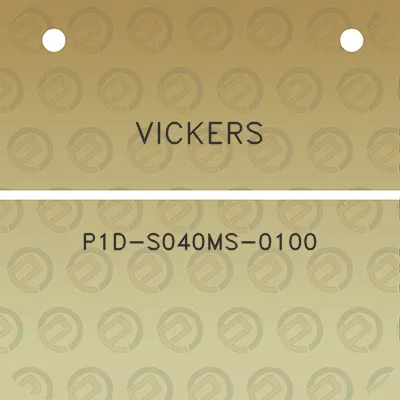 vickers-p1d-s040ms-0100