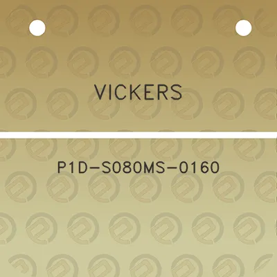 vickers-p1d-s080ms-0160