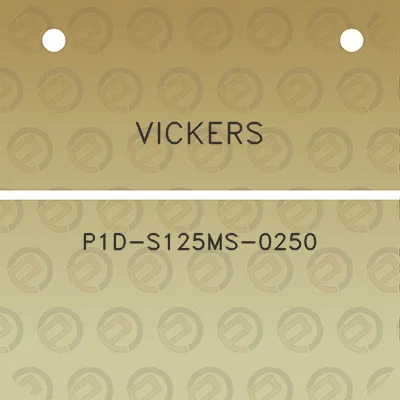 vickers-p1d-s125ms-0250