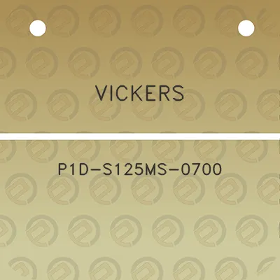 vickers-p1d-s125ms-0700