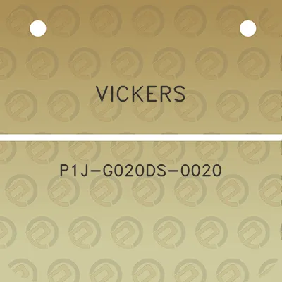 vickers-p1j-g020ds-0020