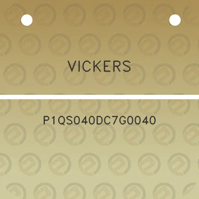 vickers-p1qs040dc7g0040