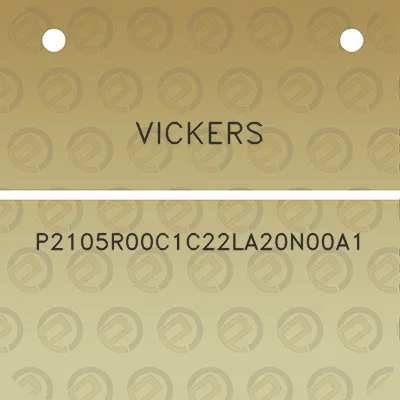 vickers-p2105r00c1c22la20n00a1