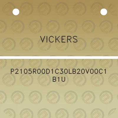 vickers-p2105r00d1c30lb20v00c1-b1u