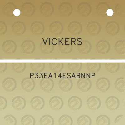 vickers-p33ea14esabnnp