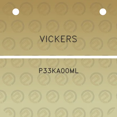 vickers-p33ka00ml