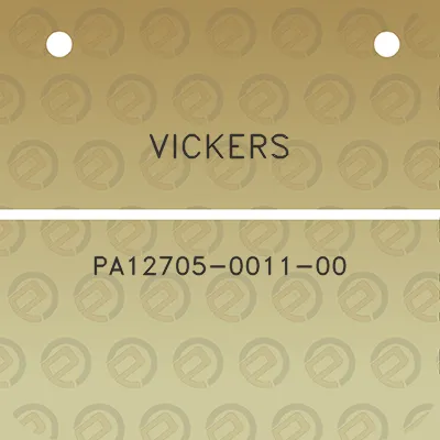 vickers-pa12705-0011-00