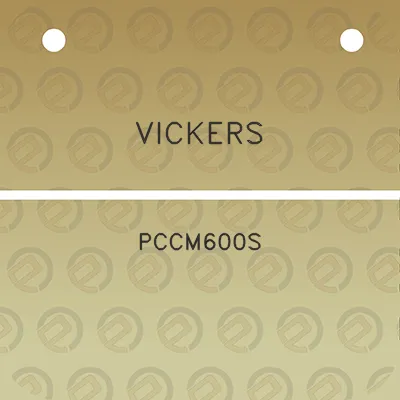 vickers-pccm600s