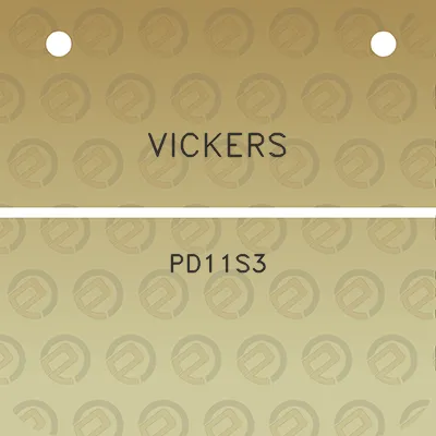 vickers-pd11s3