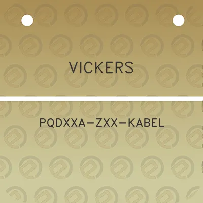 vickers-pqdxxa-zxx-kabel