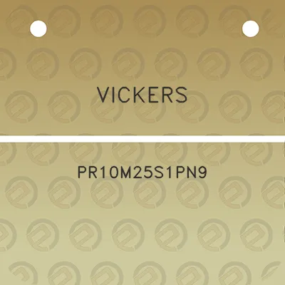 vickers-pr10m25s1pn9