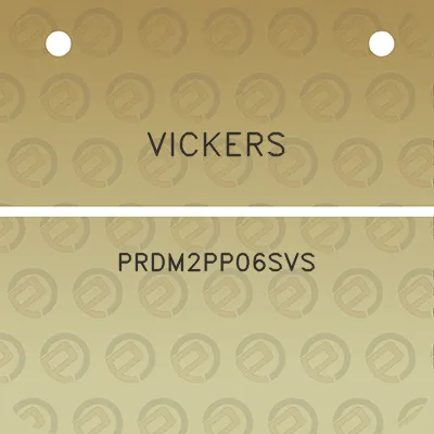 vickers-prdm2pp06svs