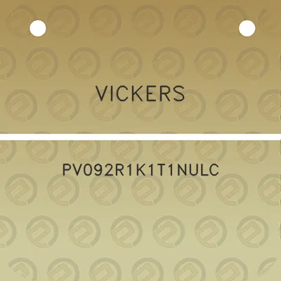 vickers-pv092r1k1t1nulc