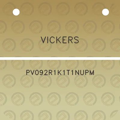 vickers-pv092r1k1t1nupm