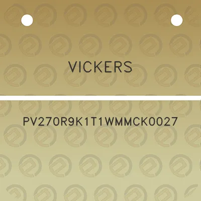 vickers-pv270r9k1t1wmmck0027