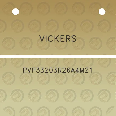 vickers-pvp33203r26a4m21