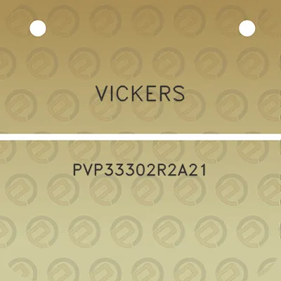 vickers-pvp33302r2a21