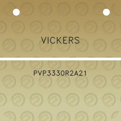 vickers-pvp3330r2a21