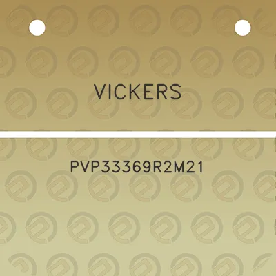 vickers-pvp33369r2m21