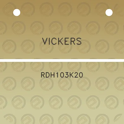 vickers-rdh103k20