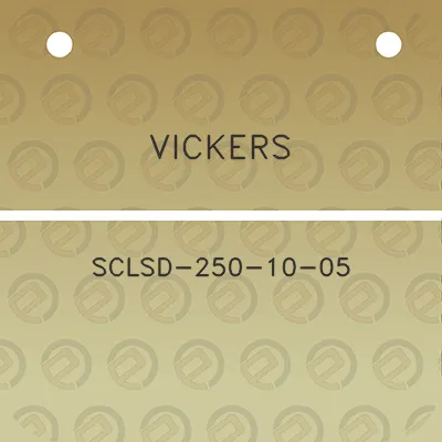 vickers-sclsd-250-10-05