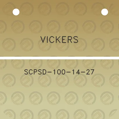 vickers-scpsd-100-14-27