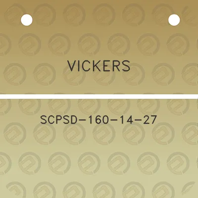 vickers-scpsd-160-14-27