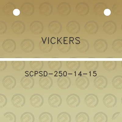 vickers-scpsd-250-14-15