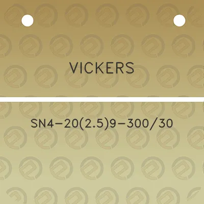 vickers-sn4-20259-30030