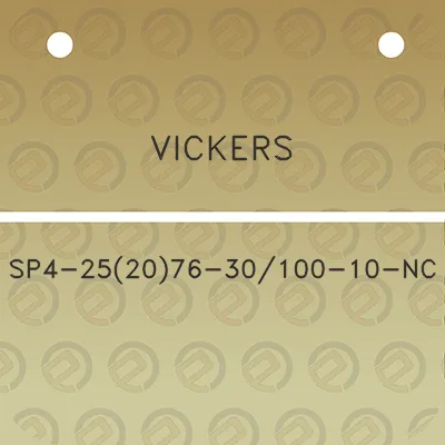 vickers-sp4-252076-30100-10-nc