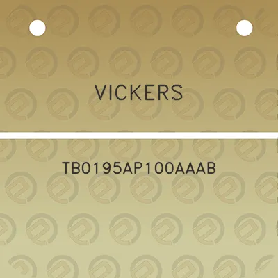 vickers-tb0195ap100aaab