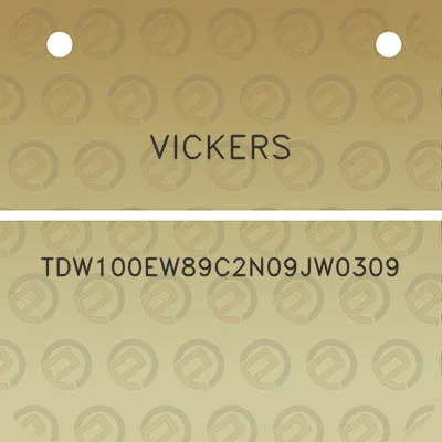 vickers-tdw100ew89c2n09jw0309