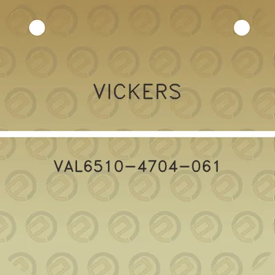 vickers-val6510-4704-061